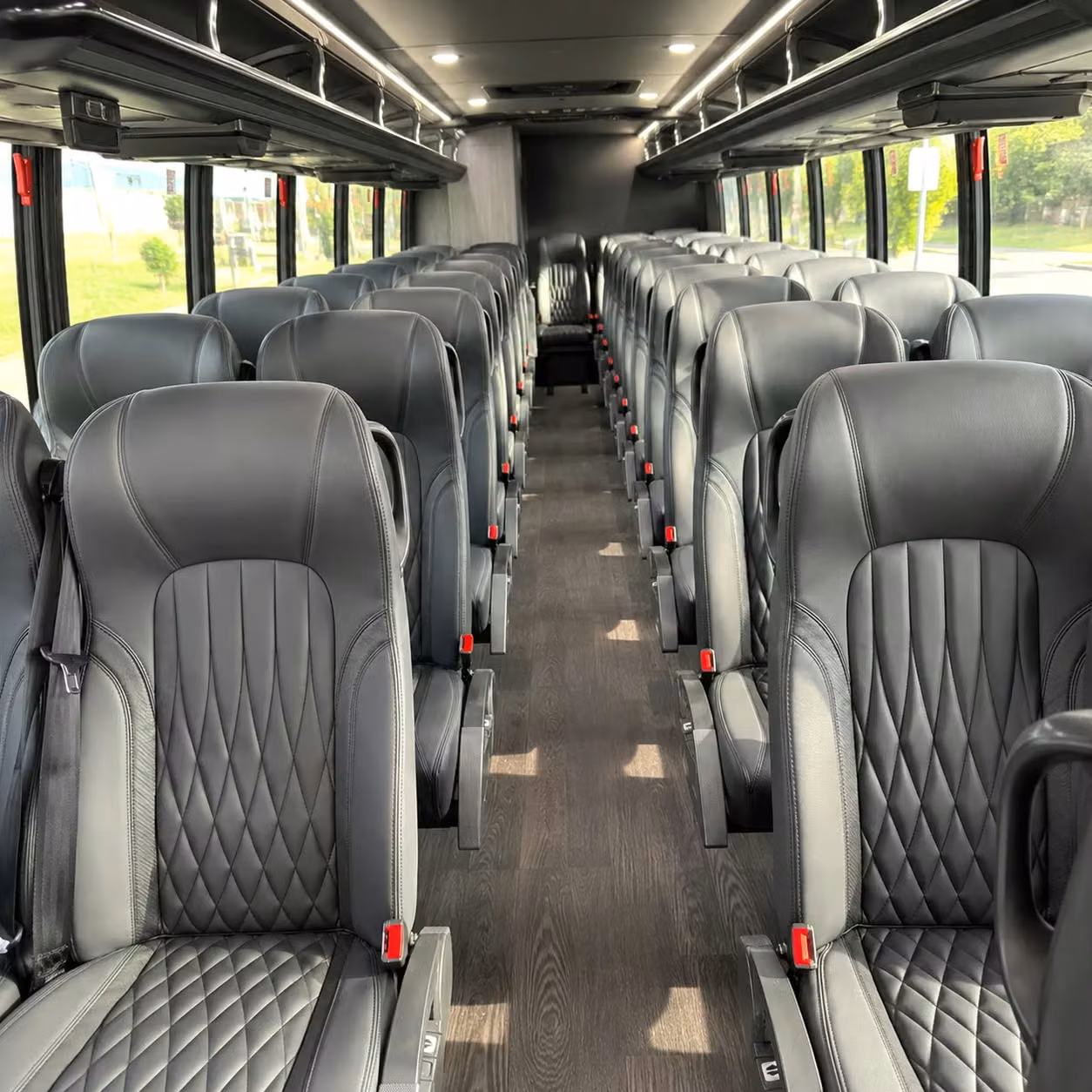 28 passenger minibus interior
