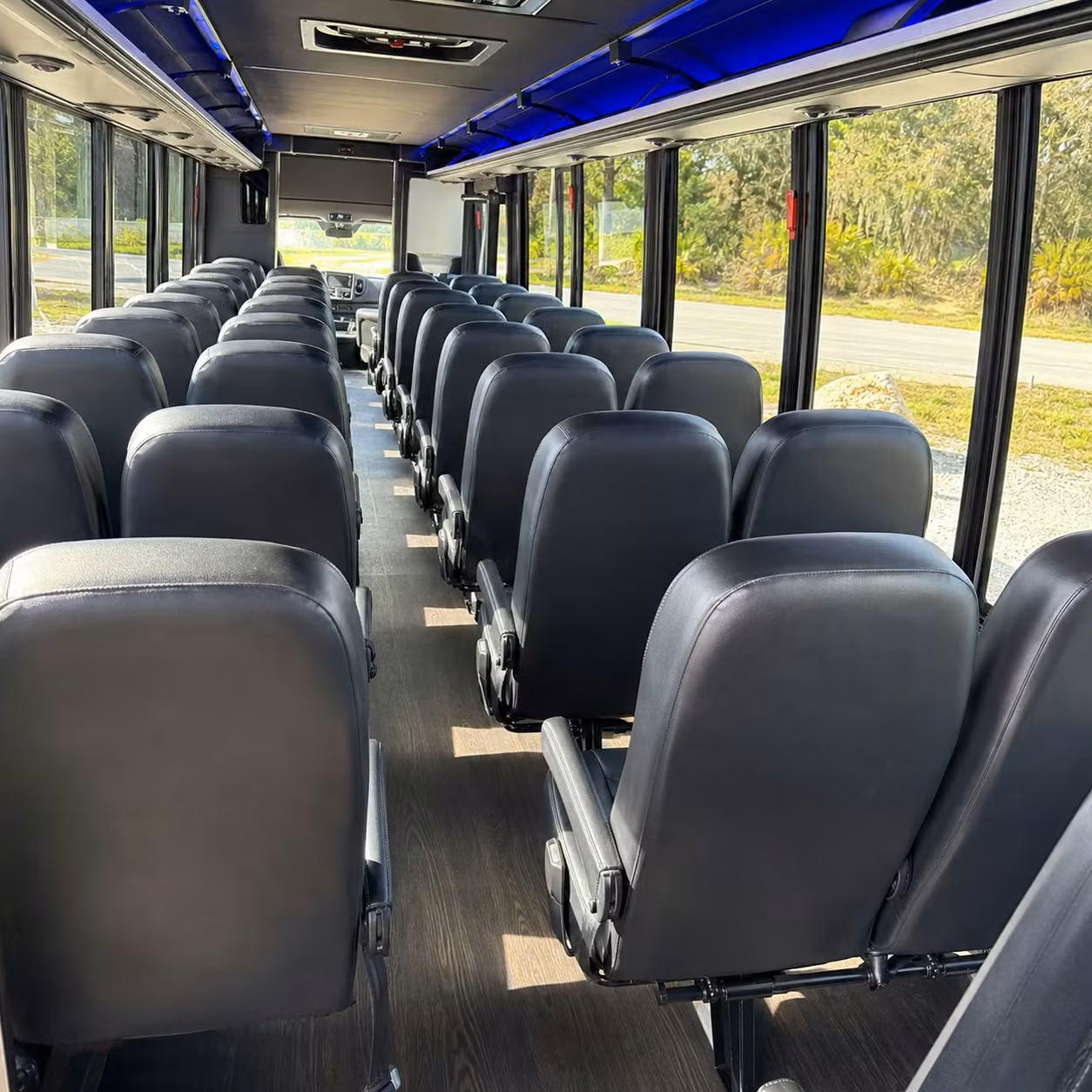 35 passenger minibus inside