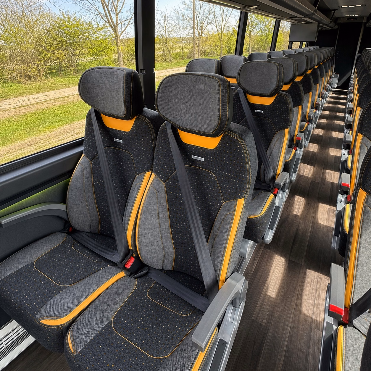 fremont charter bus rental inside